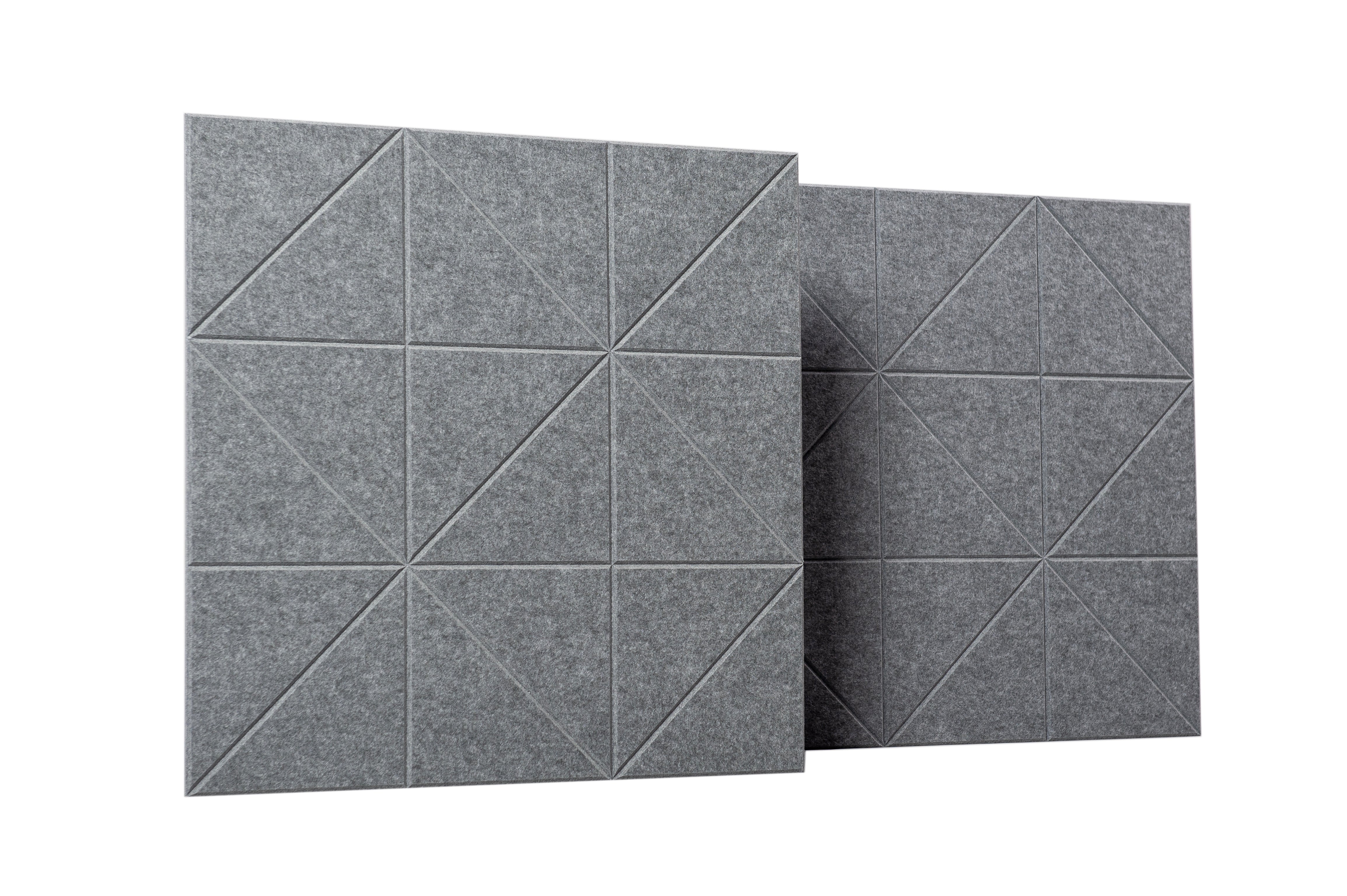 AM-80 Neutral Grey - Akustický polyesterový panel, 2 ks