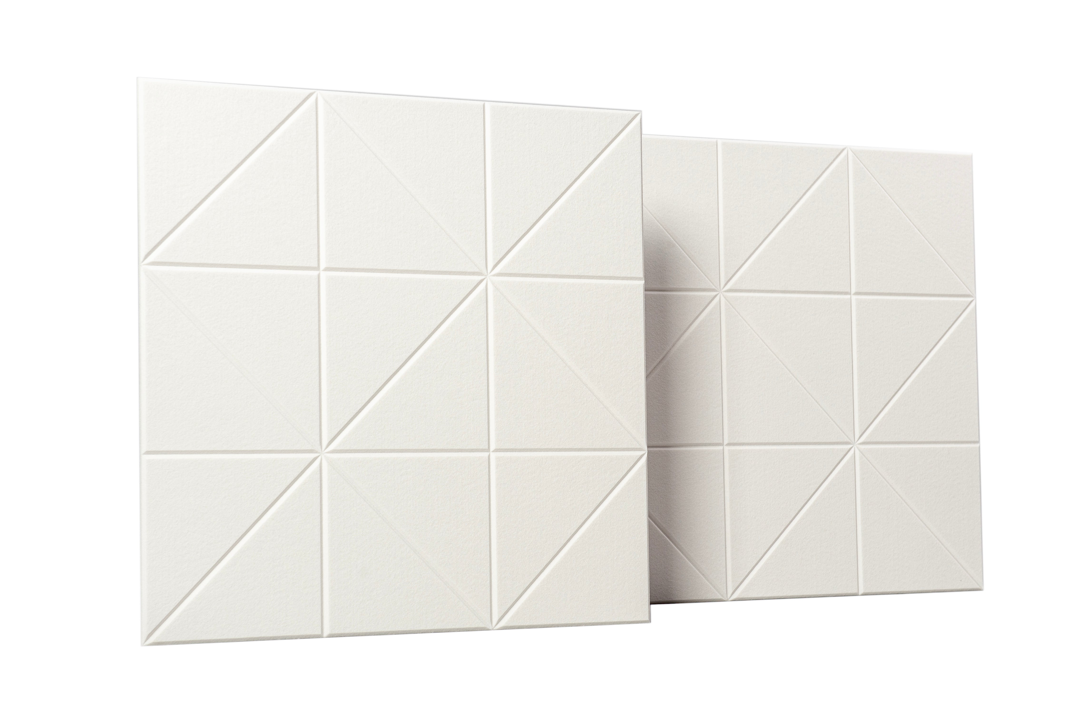 AM-04 Pure White - Akustický polyesterový panel, 2 ks