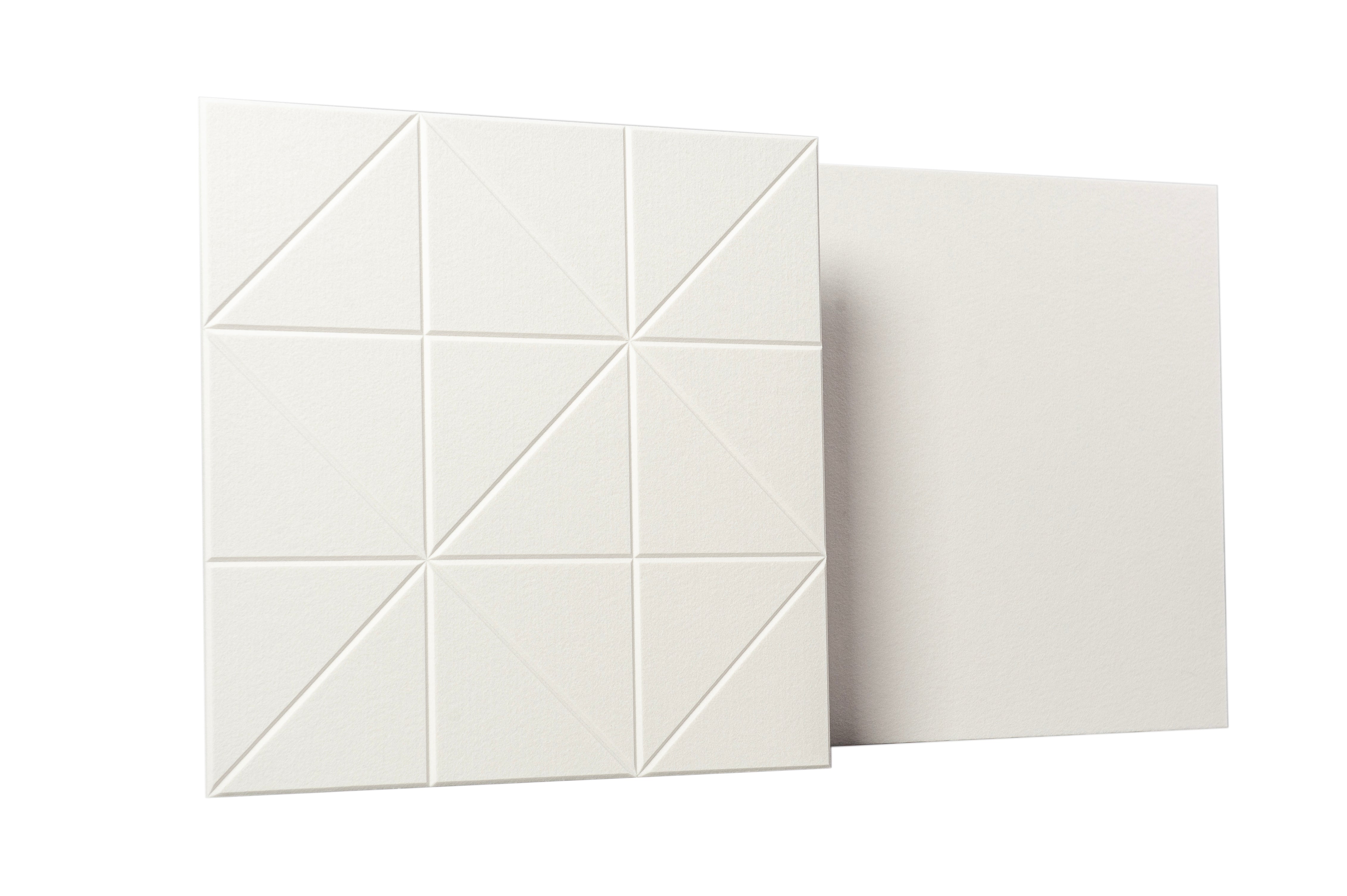 AM-04 Pure White - Akustický polyesterový panel, 2 ks