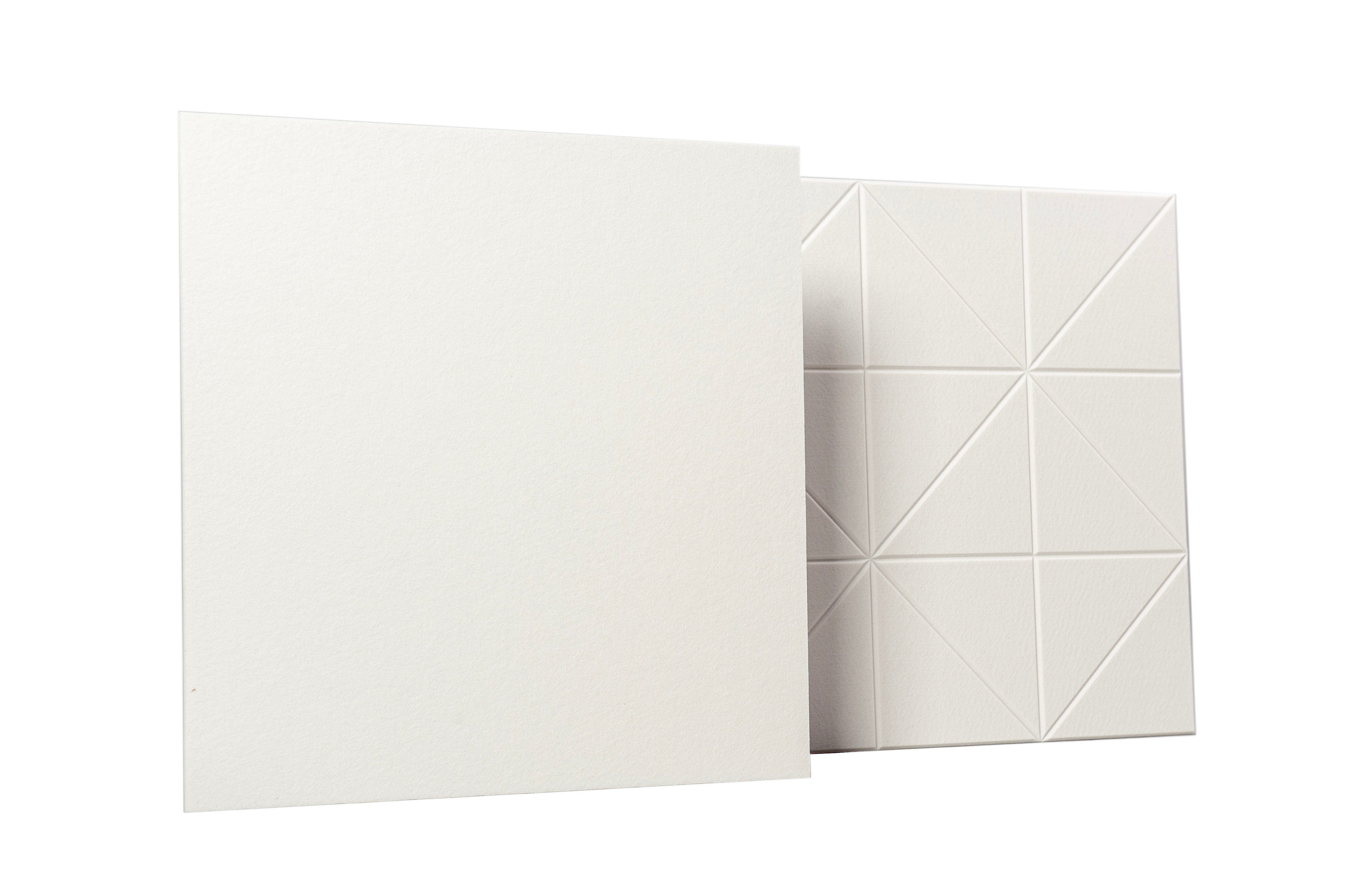AM-04 Pure White - Akustický polyesterový panel, 2 ks
