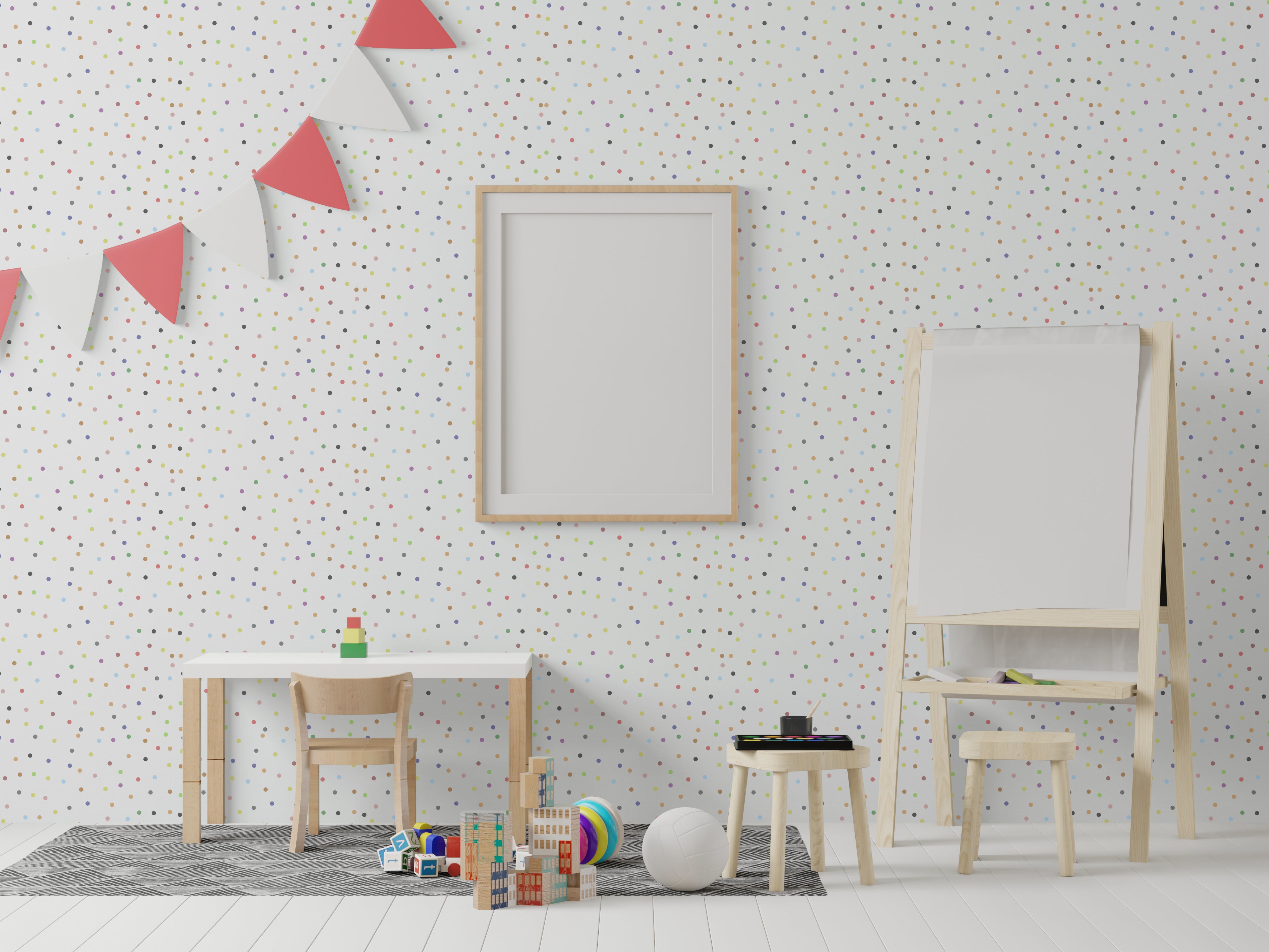 AM - Dots print - Akustický polyesterový panel, 1ks